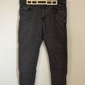Zara Men's Charcoal Skinny Jeans